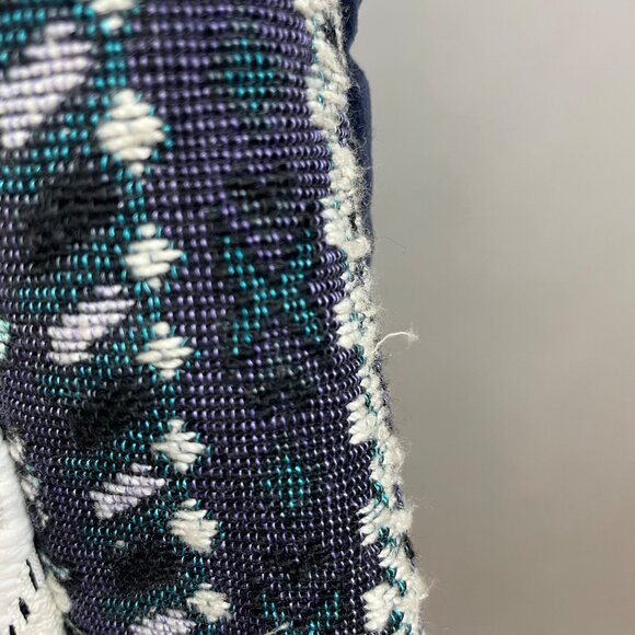 Vintage Chessa Davis Skirt Patchwork Stripes Velvet Lace Tapestry Belt Hippie - Picture 15 of 16